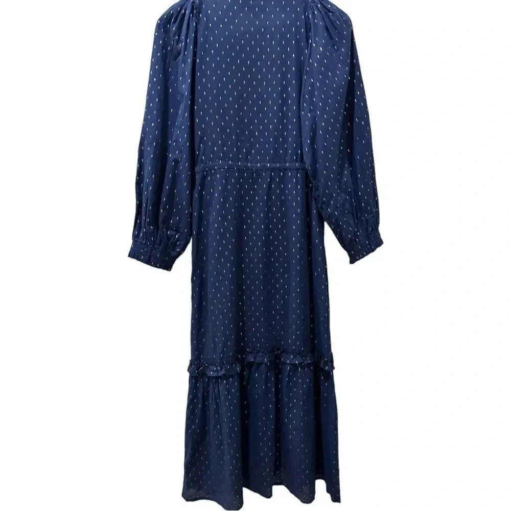 Emerson Fry India Collection Lucy Lake Dot Dress sz S - Picture 9 of 14